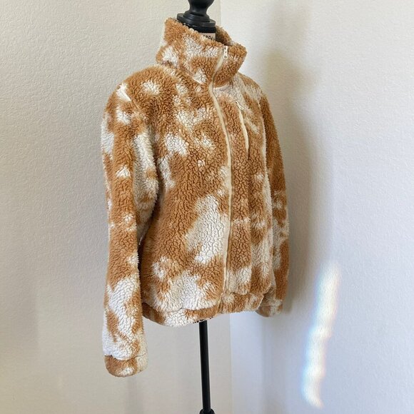 Betsey Johnson Performance Teddy Fleece Jacket‎ XS Brown - Picture 2 of 9